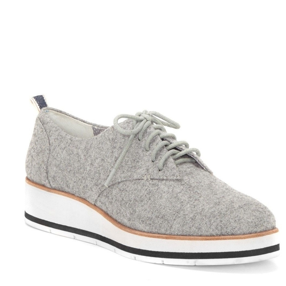 ED Ellen DeGeneres 'Oberlin' oxford wedge shoes, Wool Blend